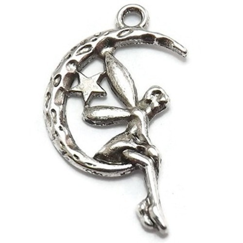 8pcs Fairy Moon Star Charms, jewelry making supplies‎